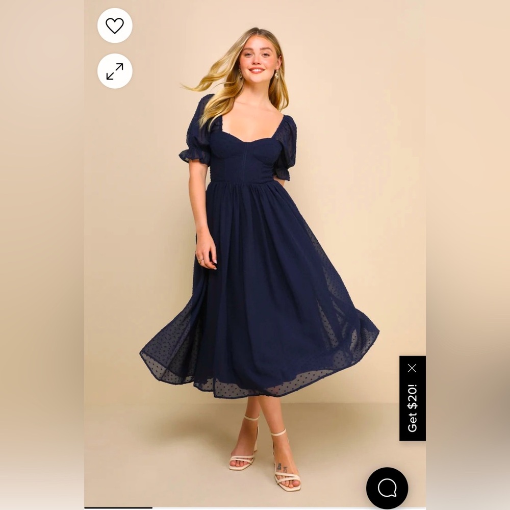 NWT Navy Blue Lulus dress!!
